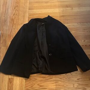 Nine West Black Lined Jacket with Logo Tag